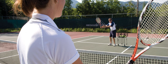 Outdoor tennis courts for all kinds of play and instruction