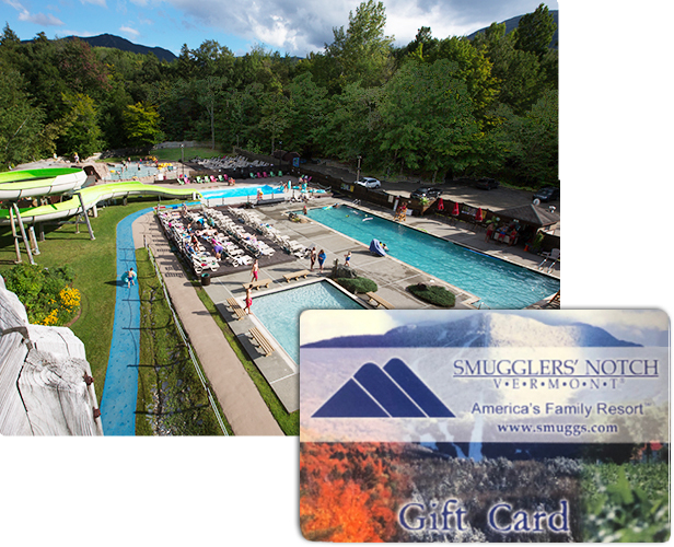 Gift Card with Summer Pool Scene